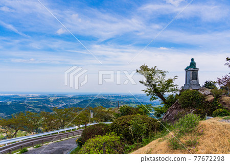 （靜岡縣）從蘆之嶽山頂眺望的牧之原茶園 77672298