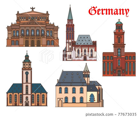 Germany architecture, landmark building Frankfurt 77673035