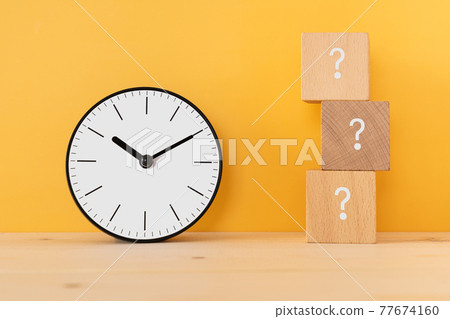 Time, time | Clock and question mark building blocks 77674160
