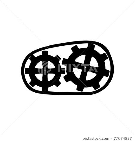 Metal gears and cogs vector. Gear icon flat design. Mechanism wheels logo. Cogwheel concept template. Metal gears and cogs vector. Gear icon flat design. Mechanism wheels logo. Cogwheel concept template. 77674857