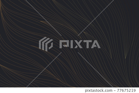 Abstract luxury gold line wave curve texture on... - Stock Illustration ...