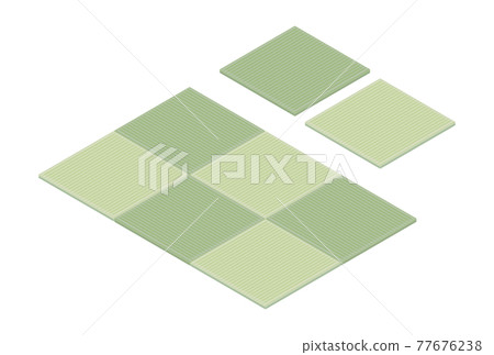 無邊榻榻米等距套裝（綠色） 77676238