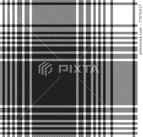Black and White Ombre Plaid textured Seamless Pattern 77676417