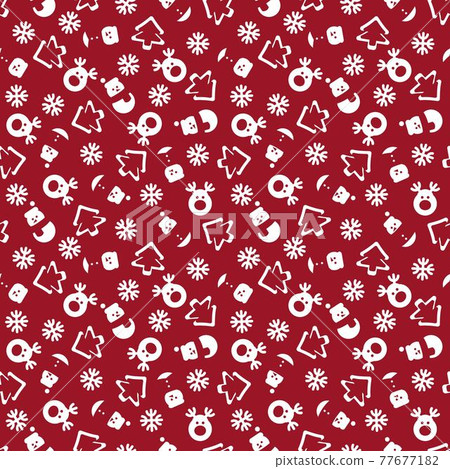 Christmas Snowman seamless pattern design Christmas Snowman seamless pattern design 77677182