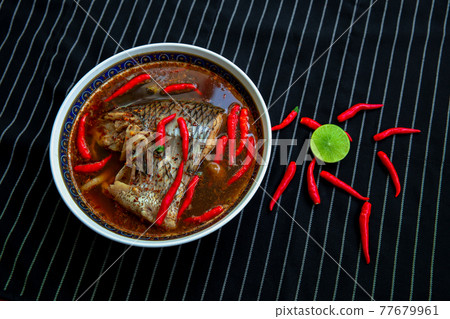 Asia, Thailand, Fish, Soup, Animal Body Part Asia, Thailand, Fish, Soup, Animal Body Part 77679961