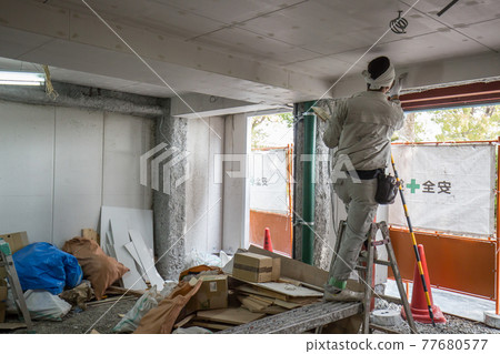 室內工程施工風景 77680577