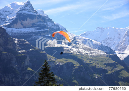 Scenery around Mürren (Switzerland) 77680660