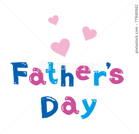 Father's Day message Father's Day handwritten illustration Father's Day message Father's Day handwritten illustration 77680982