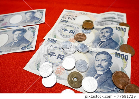 Money, Japanese Yen, Cash, Current and Old Banknotes, Coins Money, Japanese Yen, Cash, Current and Old Banknotes, Coins 77681729