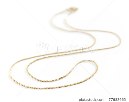 gold chain on white background 77682663