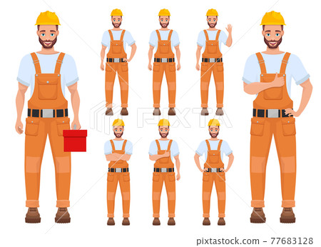 Man worker vector design illustration isolated on white background 77683128