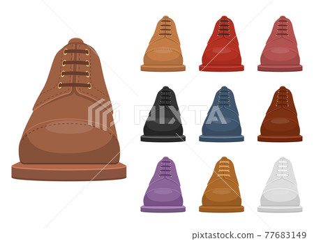 Man leather shoes vector design illustration isolated on white background 77683149