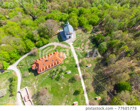 Skalka Baroque complex from above 77685778