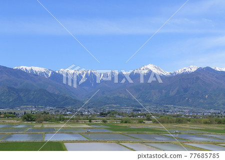 May in Azumino Countryside and Northern Alps 77685785