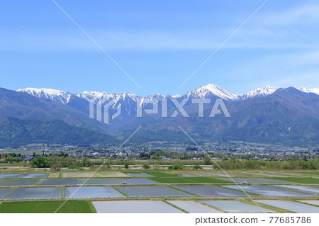 May in Azumino Countryside and Northern Alps 77685786