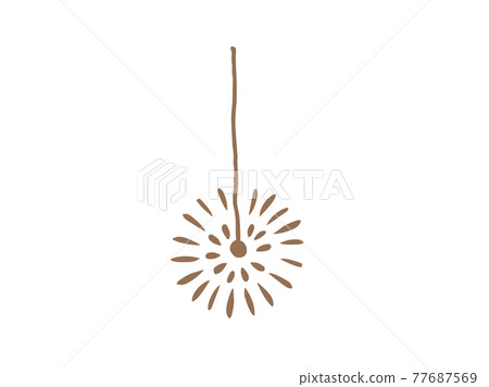 Cute sparkler summer / handwritten illustration Cute sparkler summer / handwritten illustration 77687569
