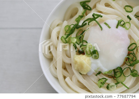Chilled Udon with a Soft-boiled Egg Chilled Udon with a Soft-boiled Egg 77687794