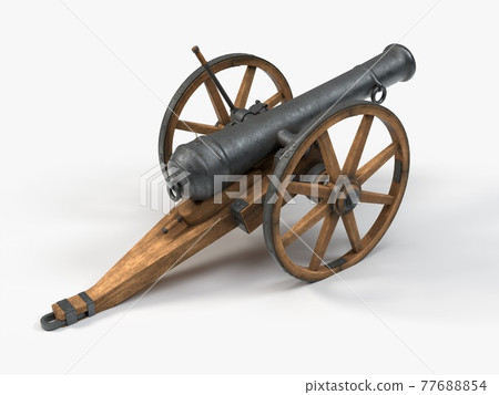 ramadan cannon, 3d illustration 77688854