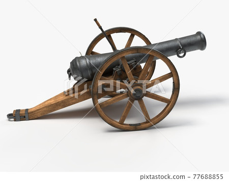 ramadan cannon, 3d illustration ramadan cannon, 3d illustration 77688855