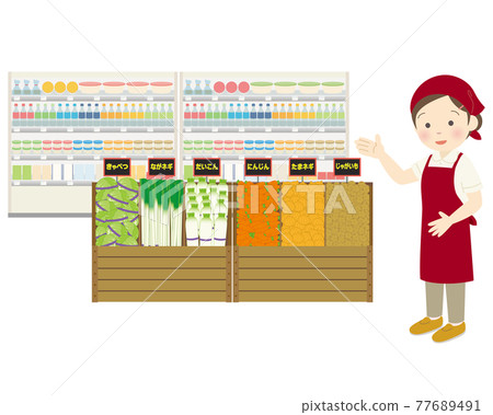 在零售店工作的女員工 在零售店工作的女員工 77689491