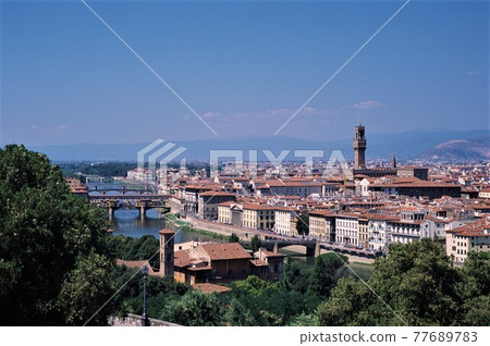 Landscape of Florence, the ancient capital of Italy 77689783