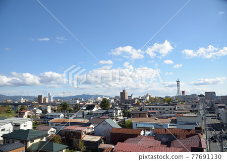 View south from the center of Mizusawa, Oshu City View south from the center of Mizusawa, Oshu City 77691130