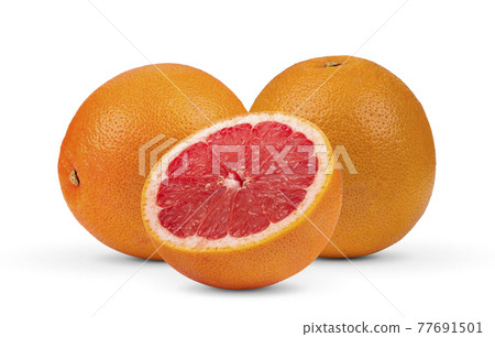 grapefruit citrus fruit on white background 77691501