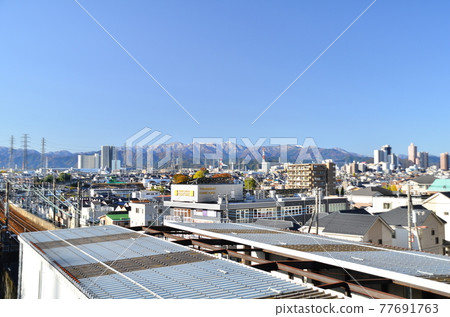 從京王線（東京都町田市）玉坂站附近眺望橋本站[2019年11月] 77691763