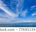 The refreshing blue sea and sky seen from the beach 77695139