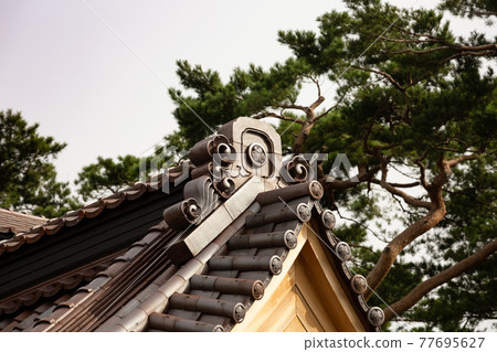 Roof tiles of Hakodate Magistrate's Office at Goryokaku Park, Hakodate City Roof tiles of Hakodate Magistrate's Office at Goryokaku Park, Hakodate City 77695627