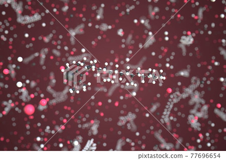 Vitamin e molecule, scientific molecular model, 3d rendering 77696654