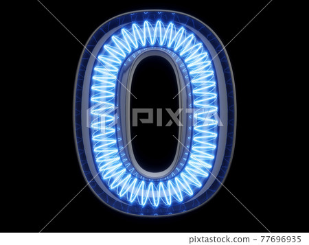 Light bulb spiral digit alphabet character 0 zero null font Light bulb spiral digit alphabet character 0 zero null font 77696935