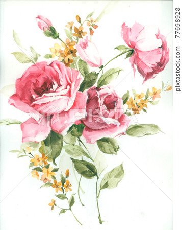 色彩豐富的花卉素材組合和設計元素 色彩豐富的花卉素材組合和設計元素 77698928