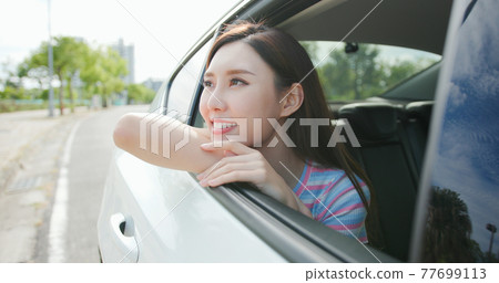 Asian pretty girl have trip 77699113