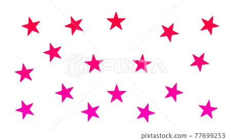 Red star pattern - Stock Illustration [77699253] - PIXTA
