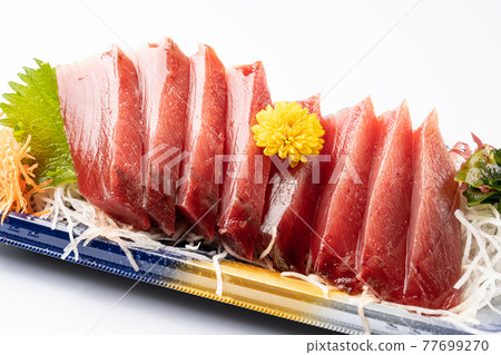 在超市買的鰹魚刺身 照片素材 圖片 圖庫