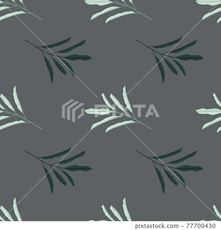 Abstract nature seamless pattern with herbal... - Stock Illustration ...