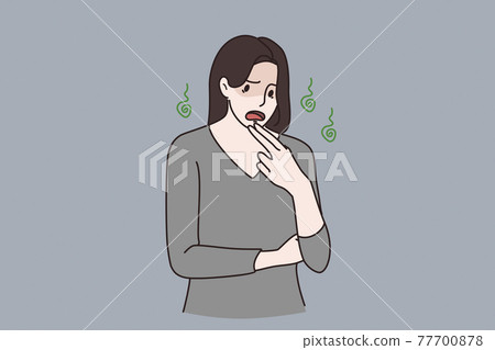 Frustration, feeling down and sick concept Frustration, feeling down and sick concept 77700878