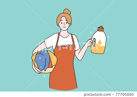 Housemaid and housewife concept Housemaid and housewife concept 77700880