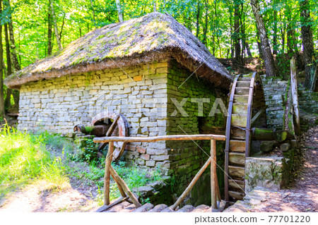 Old watermill in Pyrohiv (Pirogovo) village near Kiev, Ukraine 77701220