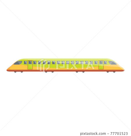High speed subway icon, cartoon style High speed subway icon, cartoon style 77701523