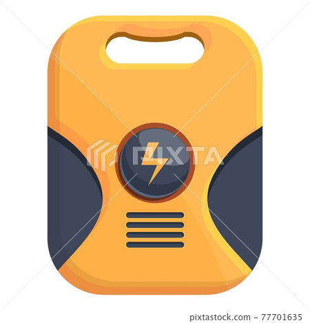 Device defibrillator icon, cartoon style Device defibrillator icon, cartoon style 77701635