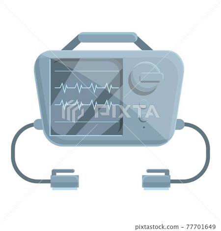 Pacemaker defibrillator icon, cartoon style Pacemaker defibrillator icon, cartoon style 77701649
