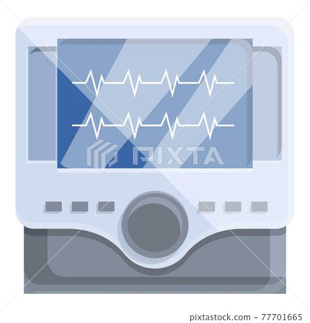 Aid defibrillator icon, cartoon style Aid defibrillator icon, cartoon style 77701665