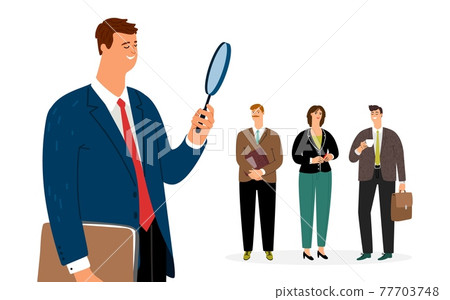Man search employee concept Man search employee concept 77703748