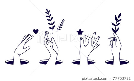 Hands from holes set Hands from holes set 77703751