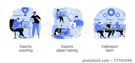 Video games abstract concept vector illustrations. Video games abstract concept vector illustrations. 77703949