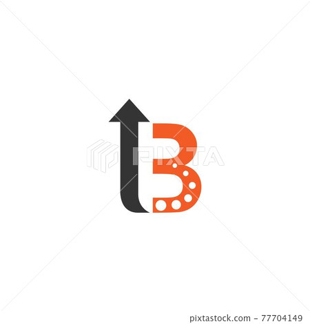 Letter B logo with arrow icon design vector Letter B logo with arrow icon design vector 77704149