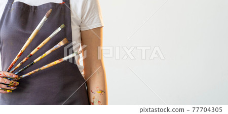 painting banner artistic tools fine art school 77704305