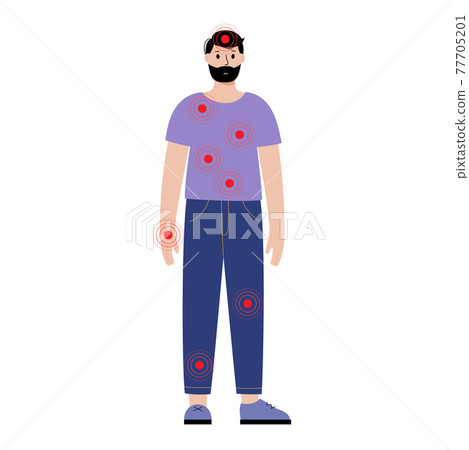Pain in male body 77705201